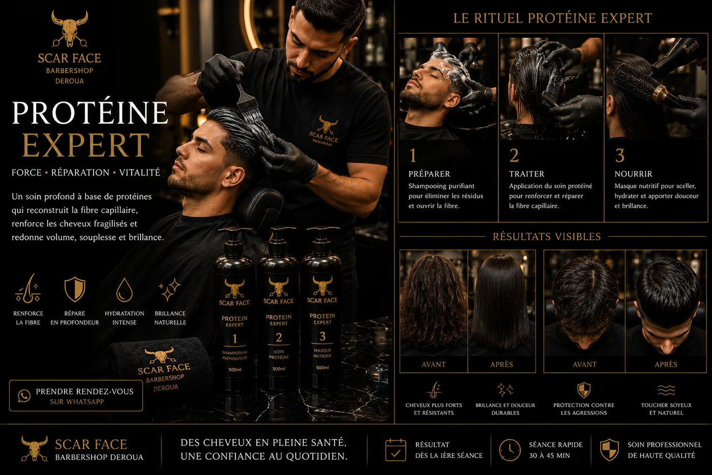 Soin protéine premium SCARFACE