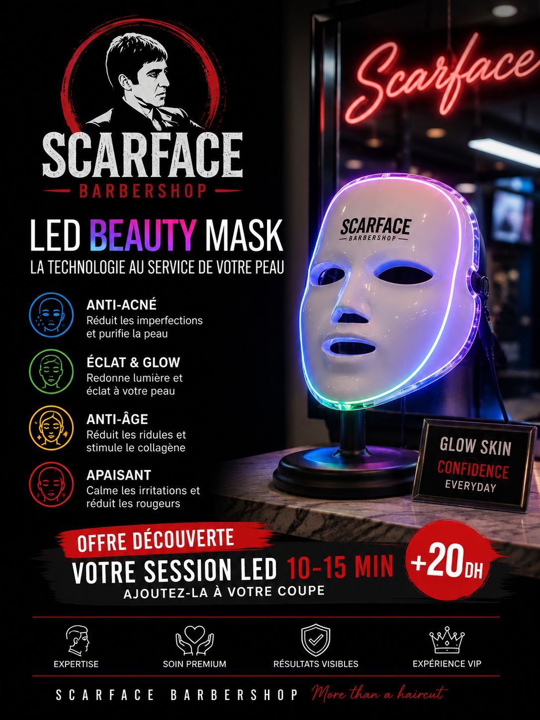 Mask LED Beauty SCARFACE soin visage